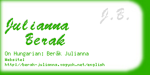 julianna berak business card